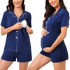 SWOMOG Womens Maternity Nursing Pajama Sets Breastfeeding Sleepwear Postpartum Lounge