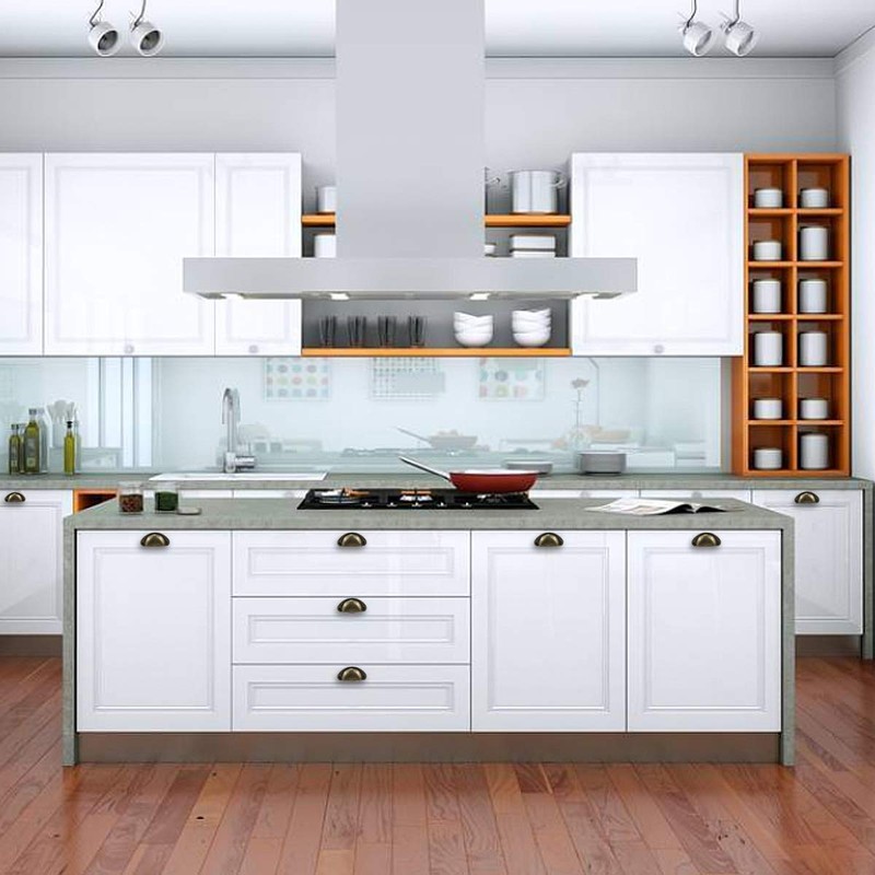 12PCS Cabinet Cup Pull Handle, Antique Brass Shell Cup Handles,