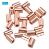 PATIKIL 1/16"/ 1.5mm Wire Rope Stop Sleeve, 25 Pack Copper