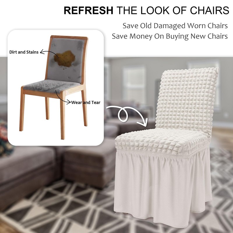 NICEEC High Stretch Chair Covers for Dining Chairs Covers Set