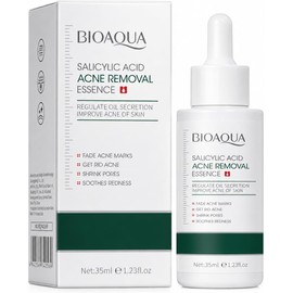 BIOAQUA Sérum Facial con Ácido Salicílico, 35 ml, para Acné, Poros y Piel Grasa
