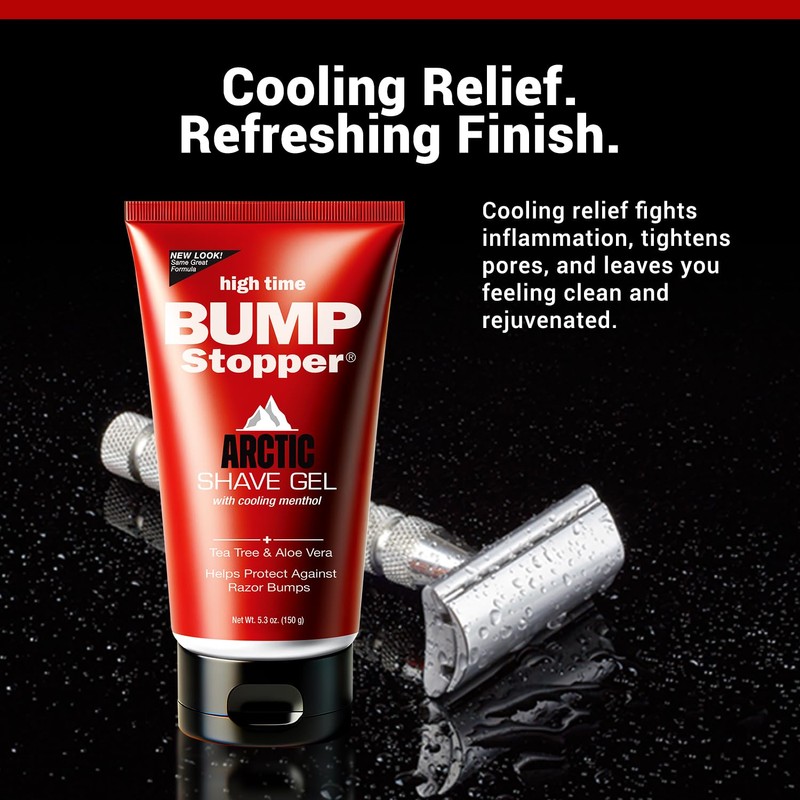 High Time Bump Stopper Shave Gel Arctic Haze 5.3 Ounce