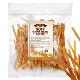 Gootoe Chicken Breast Jerky Strips Dog Treats – All Natural, Hypoallergenic & Grain-Free, High-Protein, Healthy & Easily Digestible, Soft Texture, Resealable 1 lb Value Bag (Pack of 1)