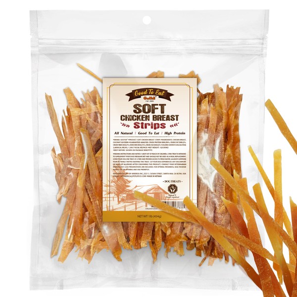 Gootoe Chicken Breast Jerky Strips Dog Treats – All Natural,