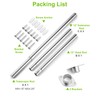 LOMILD Closet Rod, Adjustable Clothes Haning Rod 66 to 76