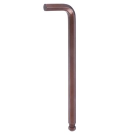 sourcing map Ball End Hex Key Wrench 14mm S2 Steel L-Shape Extra Long Arm Hexagon Metric Wrenches Repairing Tool for Home Repair, Red