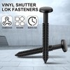 Blulu 18 Pcs 3 Inch Vinyl Shutter Fastener Window Panel