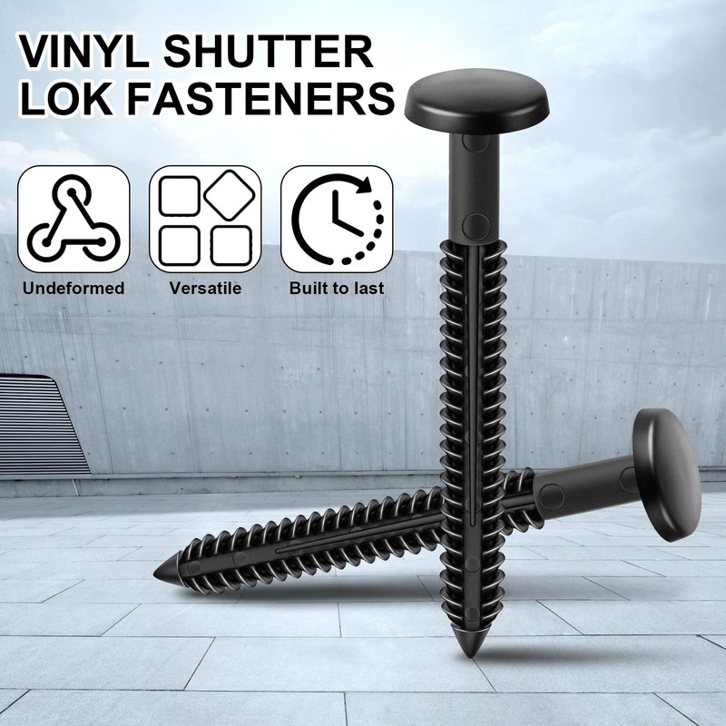 Blulu 18 Pcs 3 Inch Vinyl Shutter Fastener Window Panel