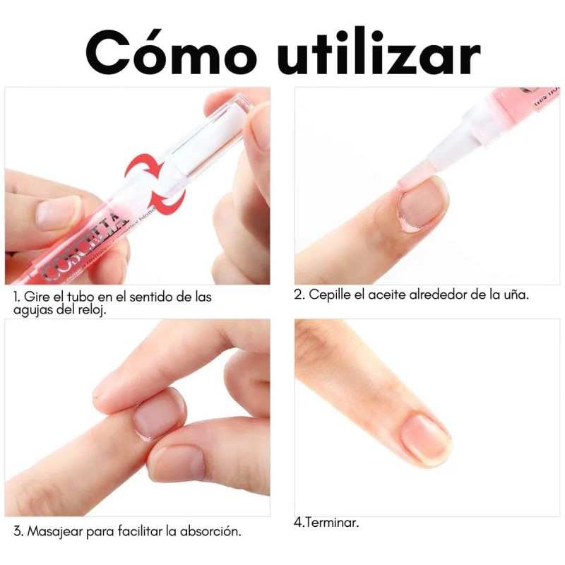 Veraly Gel para Cutículas con 4 Aceites Esenciales Pack 5