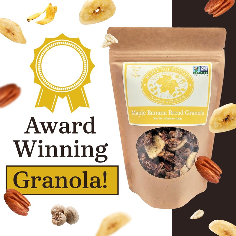 Maple Nut Kitchen Banana Bread Granola 3 Pack – Gluten-Free