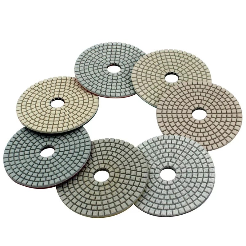 Roxx Tools 5" 125mm DIAMOND POLISHING PAD 8 PCS Granite