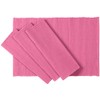 C'est Ca Textiles Ribbed Cotton Placemats, Set of 4, Azalea