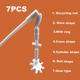 Barras de agitador magnético, mezclador, varilla de agitación: 6 formas + recuperador magnético