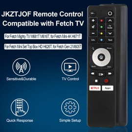Remote Control for Fetch Mighty TV M681T M616T, Replacement for Fetch Mini Set Top Box HD H626T, Mini 4K H671T, Gen 2 M605T
