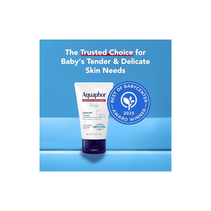 Aquaphor Baby Healing Ointment, Advanced Therapy for Chapped Cheeks and