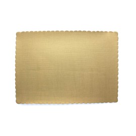 SparkSettings Disposable Paper Placemat for Dining Table Easy to Clean Made Paper Great for Various Party, Events, Festivals or Occasions, 9.75 X 14 - Gold (50/Pack)