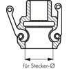 Kamlock Coupling (B) R 3 Inch (AG), Polypropylene, Thread: R