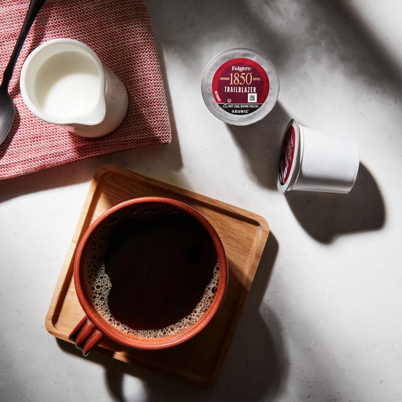 Folgers 1850 Trailblazer Medium-Dark Roast Coffee, 60 Keurig K-Cup Pods