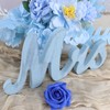 Mr and Mrs Signs Wedding Table Decorations, Wooden Freestanding Letters