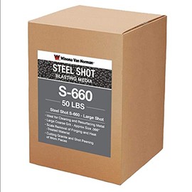 Steel Shot S-660 Blasting Media - Substitute for 550 - Large Size (50lbs)