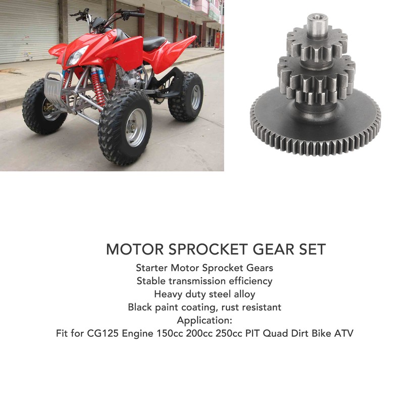 Starter Motor Sprocket Gears Stable Transmission Fit For CG125 Engine