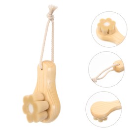 Healeved Face Exfoliator Natural Wooden Facial Brush Gentle Cleansing Tool Face Scrubber for Pore Cleansing