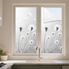 Privacy Window Film Stained Glass Window Cling Dandelion Decorative