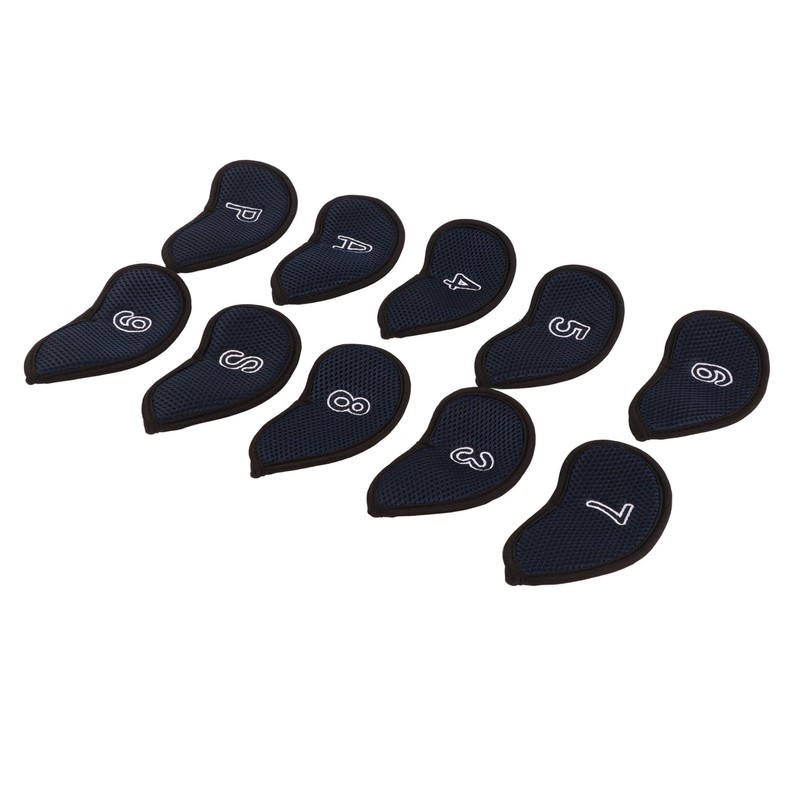 10pcs Golf Iron Covers Set with Numbers Waterproof Golf Head