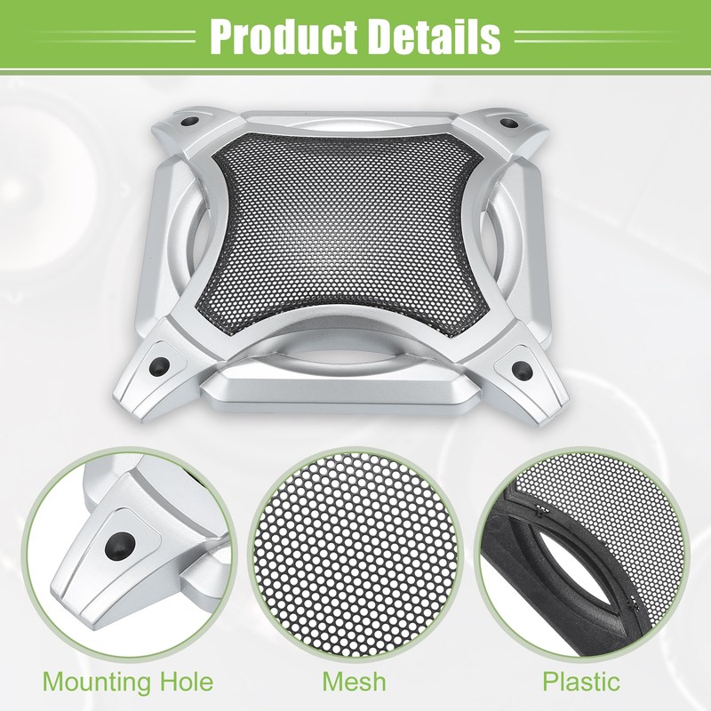 ACROPIX Universal 6" Car Speaker Grills Cover Mesh Square 6