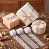 15 Rolls Vintage White Lace Ribbon, 45 Yards Assorted Multi