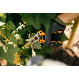 Fiskars Pruning shears, Medium (PB-8), High-quality steel blades, Length: 20 cm, Black/Orange, 1020204