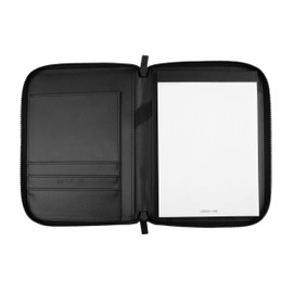 Cerruti Forbes NTM132A 1881 Conference Folder Vegan Leather Black with Zip A5 Dimensions 23 cm x 18 cm x 2 cm