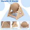 Outamateur Cat Scratching Ball Toy, Sisal Scratching Ball with Stable