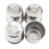 GTownWorks Stainless Steel Center Caps 4.25 inch Push Through for