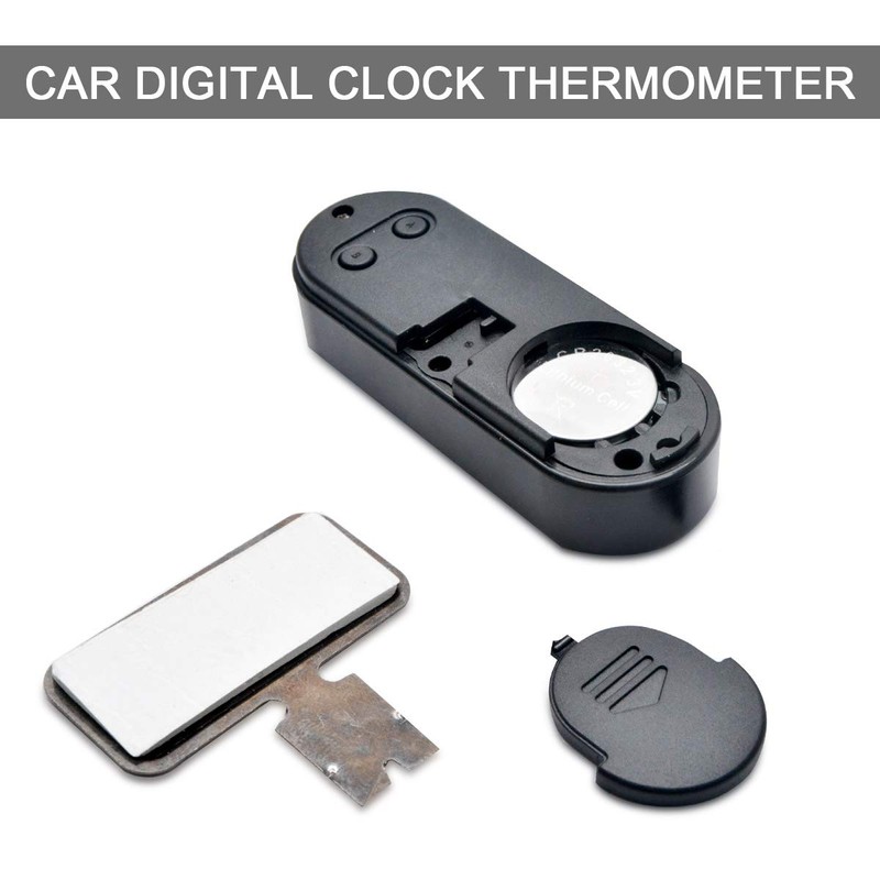 Car Time Clock Thermometer Car Smart LED Digital Display Electronic