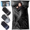 CAMPCONE Silky Sleeping Bag Liner Cold/Warm Weather–XL Travel Sheets for