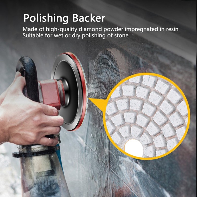 10Pcs 3in Sanding Discs Pads Buffing Polishing Diamond Marble Concrete