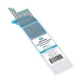 MELTSTAR WG20 Tungsten Electrodes for TIG Welding with Rare Earth in Turquoise, Pack of 10 (Turquoise - Rare Earth Mix (EWG), Ø3.2 x 175 mm)