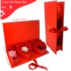 AebDerp Valentines Day Flower Gift Box: "i Heart U" Letter