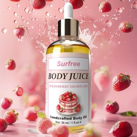 Strawberry Glow Body Oil – 30ml Hydrating & Nourishing Moisturizer with Irresistible Aroma, Gentle Daily Body Care Oil for Smooth, Radiant Skin