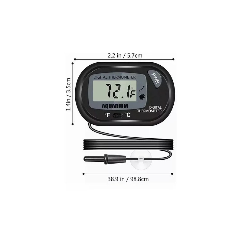 200w Termostato Acero Inox Y Termómetro Digital Para Acuario