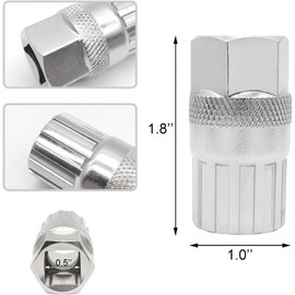 Flosfjylo Cassette Removal Tool, Freewheel Lockring Remover, Carbon Steel Bottom Bracket Repair Tool for Mountain Bikes, Shimano, Sunrace, Sram, Dnp 6/7/8/9/10/11 Speed