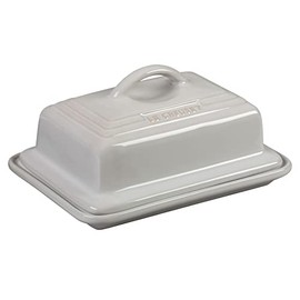 Le Creuset Stoneware European Butter Dish, White
