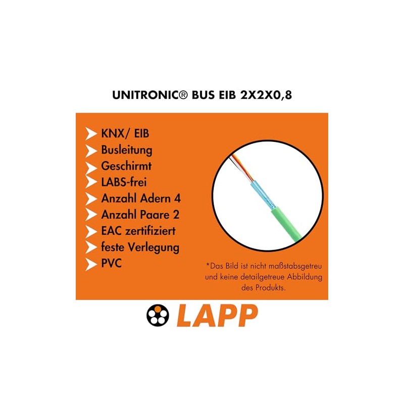 Lapp 10 m 2170240 Unitronic BUS EIB Bus Cable 2