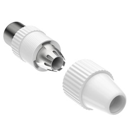 Antenna Plug Set Coaxial Plug & Coaxial Female / Female for Cable View, IEC TV Plug Male & Female DVB-C Radio and DVB-T2 TV Antennas for Coaxial Satellite Antenna Cable BK Systems 4K UHD