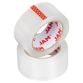 JAM Paper Clear Packing Tape - 660yds Total - Standard Industrial Shipping Tape - 2 Inches x 110 Yards - 6 Large Rolls per Pack