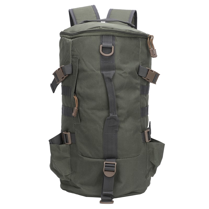 Fishing Tackle Backpack Large Capacity Portable Cylindrical Fishing Rod Bag