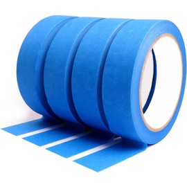 DOAY Blue Painters Tape 1 Inches x 30 Yards - Multi Surface Use - 120 Yards Total - 4 Rolls