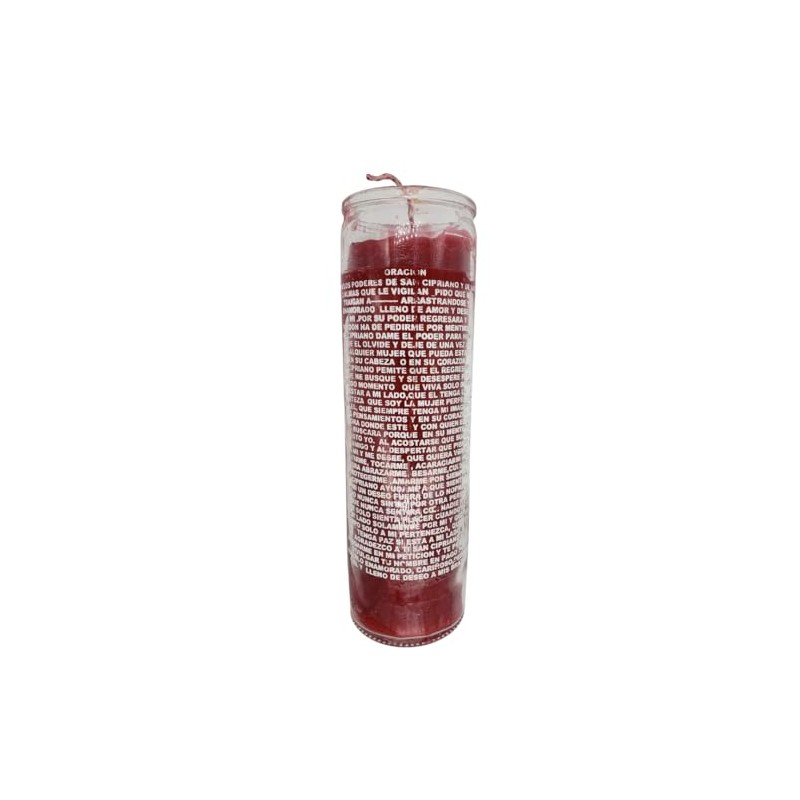 SAN CIPRIANO VELADORA ROJA/Saint CYPRIA RED Ritual Candle