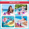 100 Pcs Flamingo Drink Floats Coaster, Inflatable Drink Holder, Drink